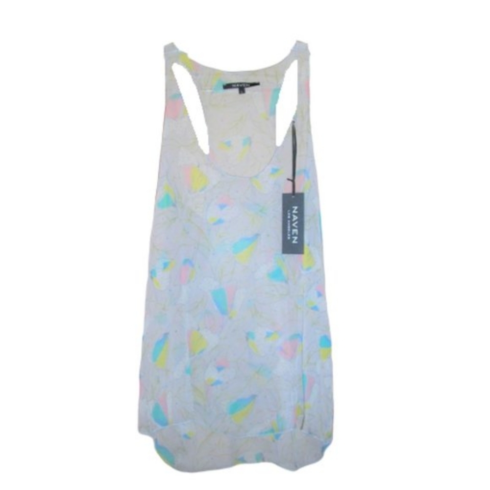 Naven Sheer Print Racerback Tank - Picture 2 of 9